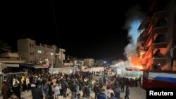 Последствия одного из ударов Израиля по больнице Насер в Хан-Юнисе