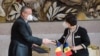 Prim-ministrul României, Nicolae Ciucă, și prim-ministrul R. Moldova, Natalia Gavrilița