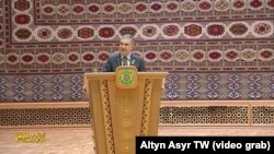 Гурбангулы Бердымухамедов Халк Маслахатынын жыйынында. 11-февраль, 2022