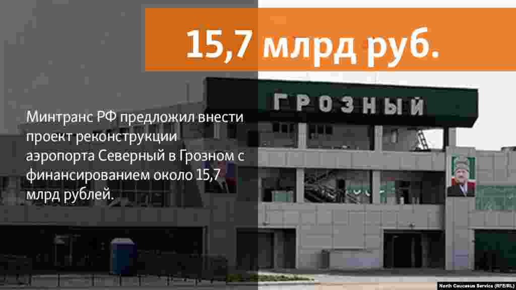 23.05.2018 // Аэропорт Северный в городе Грозном может обойтись бюджету в 16 миллиардов рублей. 