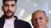 امین انصاری فر(سمت راست) پدر و آرمان انصاری‌فر(سمت چپ) برادر فرزاد انصاری‌فر 