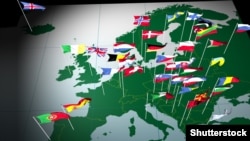 Europa cu steagurile ei și locurile unde se poate călători