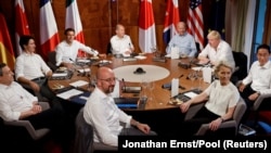 Radna večera tokom prvog dana samita G7 u bavarskom dvorcu Schloss Elmau, u blizini Garmisch-Partenkirchena, Njemačka, 26. juna 2022.