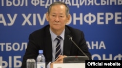 Сейілдә Байшақов, Қазақстан футбол федерациясының жаңа президенті. Сурет ҚФФ-ның ресми сайтынан алынды.