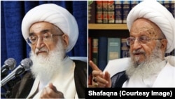 مکارم شیرازی (راست)، نوری همدانی