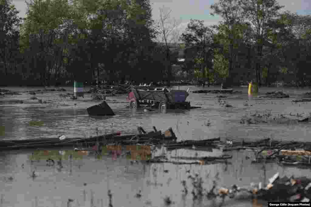 Rumunija, poplave, Slobozia Conachi u regiji Galati, 14. septembar 2024.