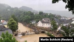 A general view following heavy rainfalls in Schuld, Germany, July 16, 2021.