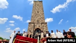 Поглаварот на Српската православна црква (СПЦ), патријархот Порфириј, денеска одржа помен во Газиместан. 28 јуни 2021 година.