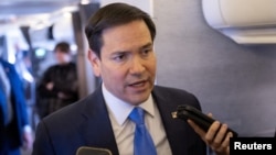 Secretarul de stat SUA Marco Rubio conduce delegația americană la discuțiile cu ucrainenii, în Arabia Saudiă, pe 11 martie.