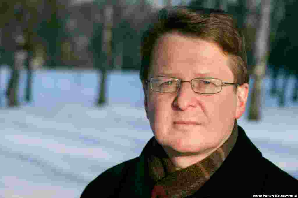 Палітык і мовазнаўца Вінцук Вячорка, прадстаўнік грамадзкай ініцыятывы «Экспэрты ў абарону Курапатаў».
