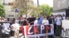 Protesti Sindikata kulturnih djelatnika u Skopju, 22. 4. 2025.