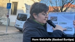 Az I. kerület korábbi polgármestere, jelenleg önkormányzati képviselője V. Naszályi Márta sétát szervezett a Várnegyedben, hogy megmutassa, ott hogyan költötték a milliárdokat az MNB alapítványai ingatlanberuházásokra
