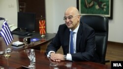Архивска фотографија: Министерот за надворешни работи на Грција, Никос Дендиас во посета на Македонија