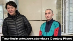 Beibarys Tolymbekov and Asya Tulesova were sentenced to two weeks in prison for violating public assembly laws. Tolymbekov was then reportedly forced into military service upon his release. (file photo)