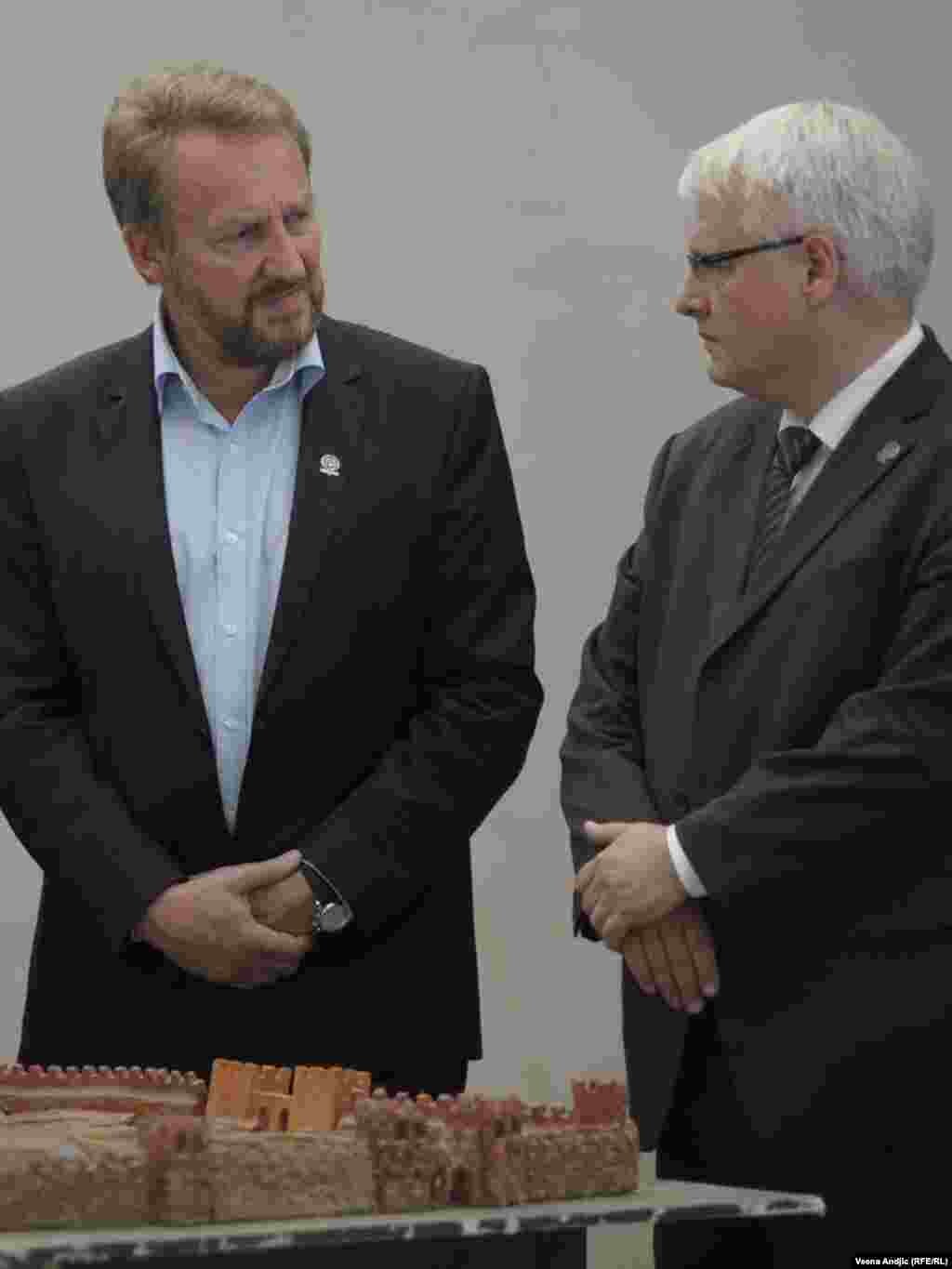 Bakir Izetbegović i Ivo Josipović, Viminacium, 02.09.2011. Foto: RSE / Vesna Anđić