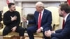 Președintele ucrainean, Volodimir Zelenski, la Casa Albă, în timpul disputei cu președintele american, Donald Trump. În prim plan, vicepreședintele SUA, James David Vance - 28 februarie 2025
