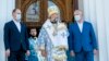 14 octombrie 2020, Ziua orașului. De la stânga la dreapta: primarul Chișinăului, socialistul Ion Ceban, Mitropolitul Moldovei Vladimir și actualul președinte Igor Dodon care candidează independent pentru un al doilea mandat, fiind sprijinit de socialiști. 