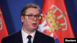 Aleksandar Vučić u Budimpešti u novembru 2024.