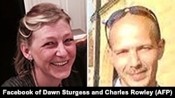 Dawn Sturgess (left) and Charles Rowley came into contact with the Novichok nerve agent on a discarded perfume bottle.