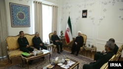 حسن روحانی دوم مردادماه، با فرماندهان عالی‌رتبه سپاه پاسداران دیدار کرد.