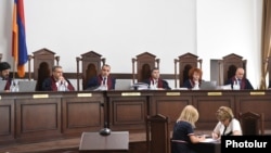Armenia - The Constitutional Court holds a hearing in Yerevan, July 9, 2021.