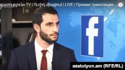 Заместитель министра иностранных дел Армении Рубен Рубинян в студии Азатутюн ТВ, Ереван, 11 июня 2018 г․ 
