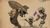 Илустрација - Карикатура - Руската војна во Украина - на украинскиот уметник Јури Зуравел