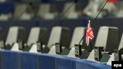 Zastava velike Britanije u Evropskom parlamentu