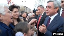 Սերժ Սարգսյանը ընտրողների հետ հանդիպման ժամանակ