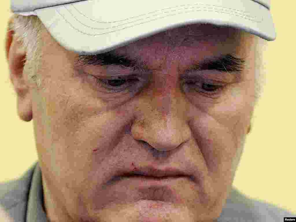 Ratko Mladić na prvom pojavljivanju pred Haškim tribunalom, 03.06.2011. Foto: Reuters