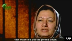 سکینه محمدی، زن محکوم به اعدام، در مصاحبه‌ای با پرس‌تی‌وی، تلویزیون انگلیسی‌زبان جمهوری اسلامی