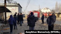 Жанжалдан кейінгі Масанчи ауылы. Жамбыл облысы, Қордай ауданы, 8 ақпан 2020 жыл.