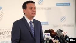 Илустрација: Министерот за транспорт и врски Горан Сугарески.