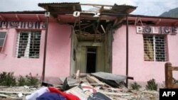 Заброшенный полицейский участок в Кодорском ущелье. 12 августа 2008
