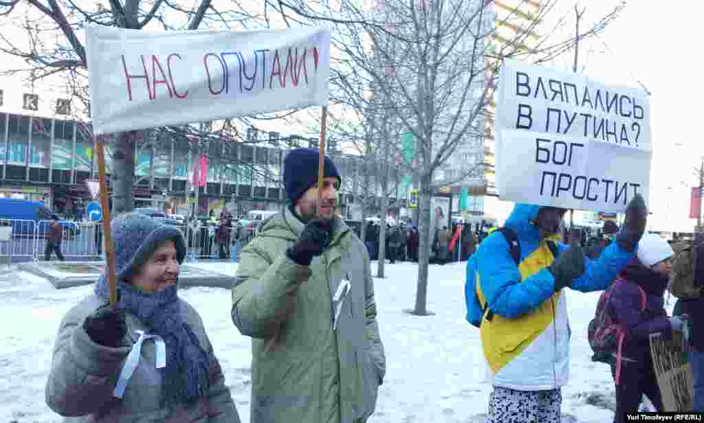 Митинг "За честные выборы" на Новом Арбате 10 марта 2012 года