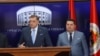 Bosnia and Herzegovina -- Prime Minister of the RS Radovan VIšković, President of the RS Milorad Dodik and President of the RS Assembly Nenad Stevandić i Banja Luka, 12 March 2025