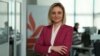 Viceprim-ministra, Doina Nistor, ministra Dezvoltării Economice și Digitalizării, în vizită pentru un interviu la biroul Europei Libere din Chișinău, 8 aprilie 2025