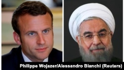 حسن روحانی (راست) در تماس تلفنی با امانوئل مکرون از مواضع کشورهای اروپایی برای حفظ برجام استقبال کرده است.