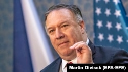 Держсекретар США Майк Помпео під час візиту до Чехії. 12 серпня 2020 року