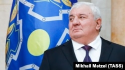 KYRGYZSTAN -- Yuri Khachaturov, appointed CSTO Secretary General, at an informal meeting of the heads of state of the Collective Security Treaty Organisation (CSTO) member countries, in Bishkek, April 14, 2017