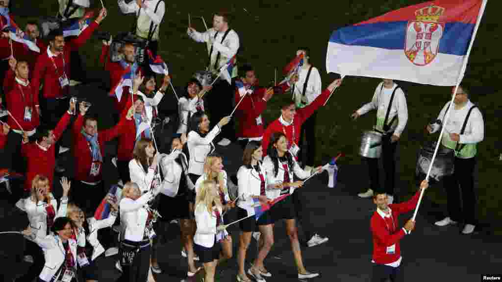 Srbija - zastavu nosio Novak Đoković