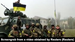 Українські військовослужбовці. Звільнення Миколаївської області. Снігурівка. 10 листопада 2022 року