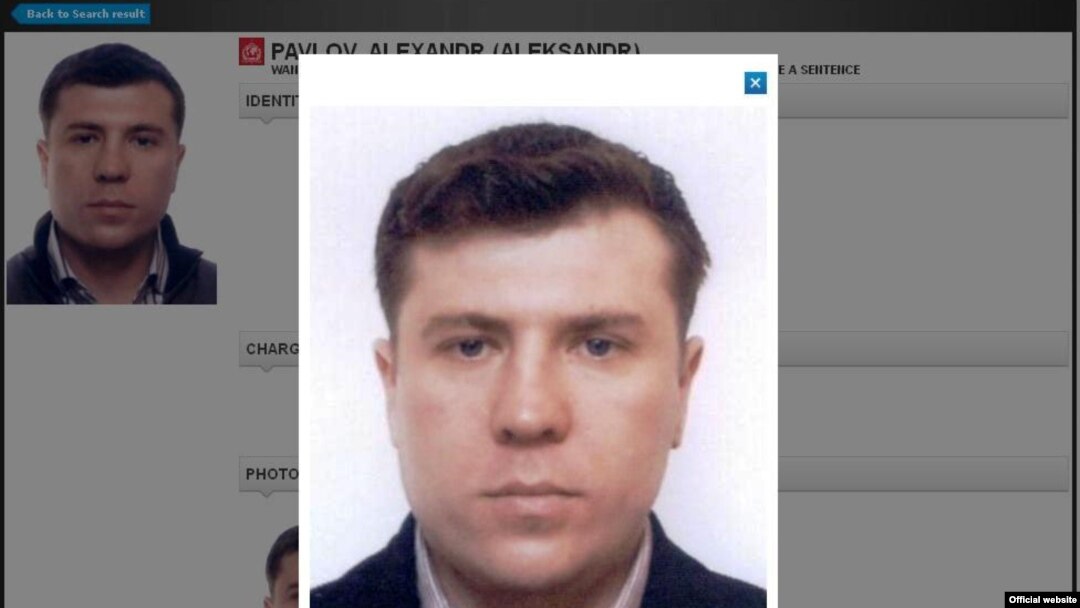 An Interpol file photo of Mukhtar Ablyazov's ex-bodyguard Alexandr Pavlov