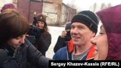 Російський громадський активіст Ільдар Дадін вийшов на свободу, 26 лютого 2017 року, місто Рубцовськ, Алтайський край, Росія