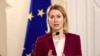 Bosnia and Herzegovina -- EU High Representative for Foreign Affairs and Security Policy and Vice-President of the European Commission Kaja Kallas with members of Bosnian tripartite Presidency in Sarajevo, April 8, 2025.